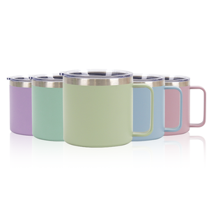 Gobelets isothermes en métal personnalisables par sublimation, avec couvercle, pour café, 12 oz, 14 oz, 16 oz, 24 oz, en gros - Product Image 1