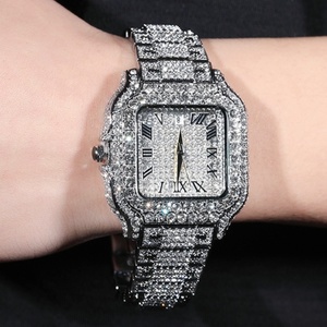 Reloj Unisex de Alta Calidad con Estilo Brillante, Reloj de Lujo para Hombre con Moissanita, Números Romanos, Resistente al Agua - Product Image 2