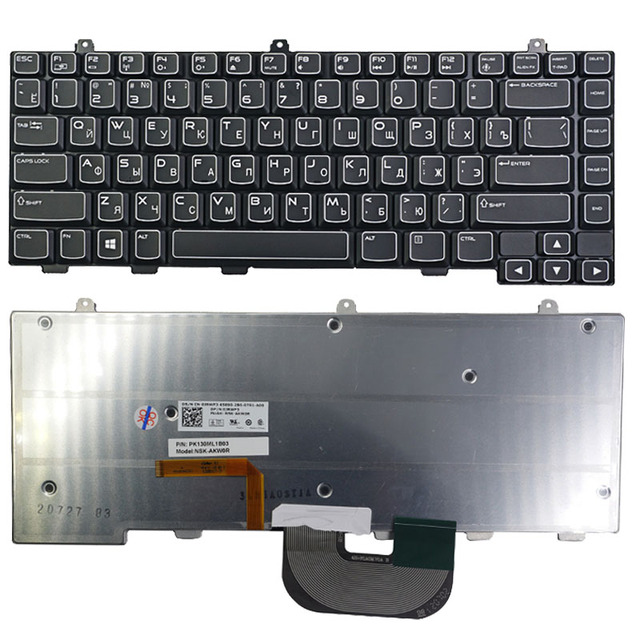Russian Laptop Keyboard for Alienware 14X M14X R2 P18G Series