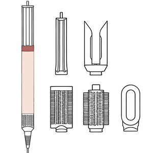 Rizador de Pelo Source DY con Código de Serie Efectivo, Juego Completo de Accesorios Multifuncionales, Embalaje Completo 1:1 HS09 - Product Image 1