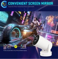 HY300 Projecteur d'affaires Home Cinéma Ultra Portable avec Wifi Android 11 Système d'exploitation 2K Résolution LED Lampe