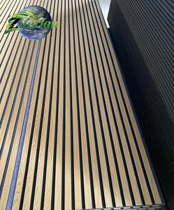 Acoustic Wall <b>Panels</b> for Living Room Home Decorative 3D Fluted Design Enhanced <b>Sound</b> Quality LQ052902 Acoustic Slat <b>Panels</b> for R - Product Image 2