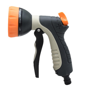 Pistola de agua ajustable de plástico para jardín, rociador con gatillo para riego de plantas al aire libre y limpieza de coches con cabezal de pulverización de alta presión - Product Image 3