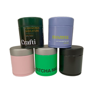 Caja Sellada Personalizada de Metal para Té Verde Matcha Orgánico Japonés - Product Image 5