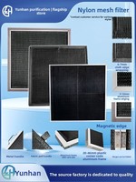 Filtre à charbon actif en maille de nylon pour climatisation centralisée, élément filtrant primaire anti-poussière pour sortie d'air à lamelles