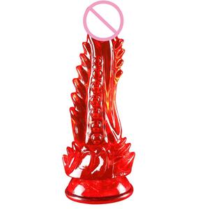 Fantasievolles Buntes Großes Silikon-Kristall-Kondom Superweicher Noppen-Masturbator für Frauen Realistisch 100% Wasserdicht 180g - Product Image 2