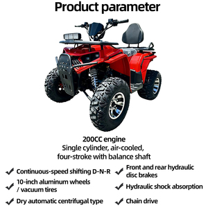 Vehículo Todoterreno de Aluminio de Cuatro Ruedas con Capacidad de Carga de 200 kg y Motor de 200 cc con Neumáticos de Vacío para Uso en Montaña - Product Image 2