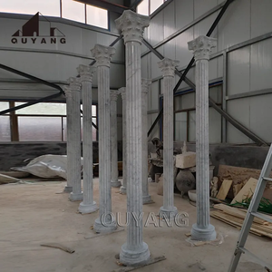 Trong nhà sang trọng trang trí thiên nhiên đơn giản đá xây dựng Roman cột thiết kế đá cẩm thạch tốt trụ cột để bán - Product Image 2