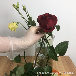 Top Clean Disposable PVC <b>Gloves</b> Smlxl For Kitchen Bathroom Flower Shop Beauty Salon Household Use - Product Image 4