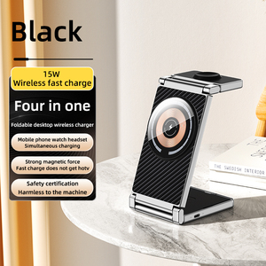 2025 Offre Spéciale pliable rapide 15W 3 en 1 <span class=keywords><strong>support</strong></span> de <span class=keywords><strong>chargeur</strong></span> sans fil pour Iphone 11 12 13 14 Pro Max <span class=keywords><strong>Samsung</strong></span> Station de charge - Product Image 2