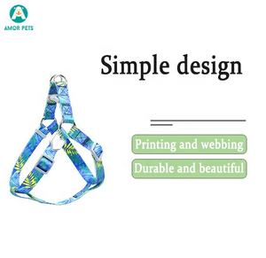 Set di guinzagli per cani di moda ecologici con fettuccia in poliestere con motivo stampato personalizzabile - Product Image 5