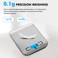 Balance de cuisine numérique en acier inoxydable de vente chaude avec appareil de mesure de poids de cuisine à écran LCD