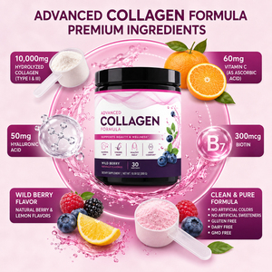 OEM Hydrolyzed Bovine Collagen Powder Vital <b>Proteins</b> Adult Skin Hair Nails Joints Health Beauty Products Antioxidant Immune - Product Image 2
