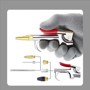 Kit d'accessoires pour compresseur d'air, connecteurs et raccords rapides NPT 1/4'', pistolet de soufflage en acier avec embout en caoutchouc, aiguilles de gonflage -001 - Product Image 2