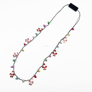 Accessori per collane di lampadina natalizia alla rinfusa, coloratissimo bagliore 3D Xmas collane a bulbo decoro, 3 modalità di luce collana decoro - Product Image 6