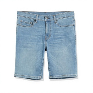 Streetwear décontracté Short en jean délavé à l'acide Short en jean graphique vintage pour homme - Product Image 1
