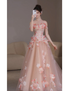 S2714L <span class=keywords><strong>abito</strong></span> rosa <span class=keywords><strong>monospalla</strong></span> di fascia alta fiore di fidanzamento festa di compleanno ospite <span class=keywords><strong>abito</strong></span> <span class=keywords><strong>da</strong></span> <span class=keywords><strong>cerimonia</strong></span> di formazione <span class=keywords><strong>abito</strong></span> <span class=keywords><strong>da</strong></span> sera <span class=keywords><strong>da</strong></span> sposa - Product Image 6