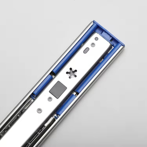 Glissières de <span class=keywords><strong>tiroir</strong></span> télescopiques à roulement à billes, à fermeture amortie et à extension totale de 45 mm pour quincaillerie de table - Product Image 4
