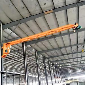 Hoog rendement wandgemonteerde jibkraan 5T flexibele zwenkarm wandbevestigde jibkraan voor industriële installaties - Product Image 3
