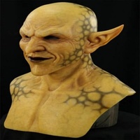 Nouveau casque en Latex masque fantôme jaune Halloween avec masque explosif diable Clown Vampire Orc de conception transfrontalière