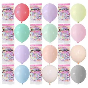 Hot Sale High Quality Round Latex Macaron Balloon For Birthday Wedding