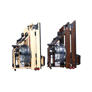 <span class=keywords><strong>Rameur</strong></span> à eau de luxe pliable en bois massif avec logo personnalisé, double piste, résistant à l'eau, pour le fitness - Product Image 1