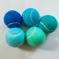 Balles de tennis pour animaux de compagnie, en peluche, classiques, modernes, sportives, durables, pas chères, qui couinent, pour l'entraînement canin, avec logo personnalisé, 63 mm, rebond de 100-120 cm, pour cadeaux promotionnels