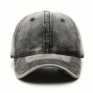 High Quality Cowboy <b>Baseball</b> <b>Cap</b> Washed Distressed Hats <b>Plain</b> Adjustable Cotton Denim Dad Outdoor Sports Hat Promotion Gift - Product Image 2