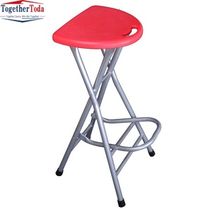 Chaise pliante portable à pieds hauts en plastique pour la pêche, le balcon, l'extérieur, confortable, avec repose-pieds, également utilisable comme chaise de prière musulmane - Product Image 4