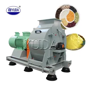 YUDA SFSP56x36 3-4t/h Corn wheat bean Stalk Crusher Rice Husk Grinder Wheat Hammer Mill Grinding Machine