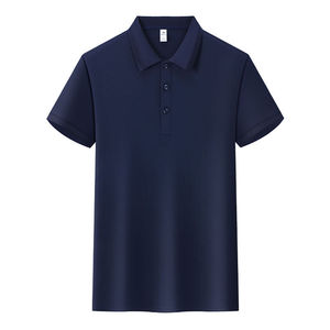 เสื้อโปโลสีพื้นแขนสั้นโพลีเอสเตอร์สำหรับใส่ในฤดูร้อนทุกวัน - Product Image 3