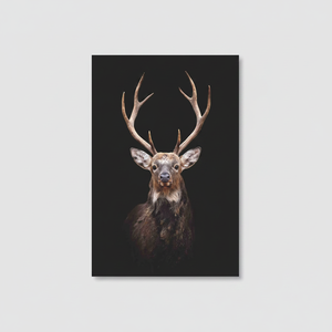 Toile imprimée élégante avec photographie de cerf - Décoration murale animale pour la maison, ART SUR VERRE TÉRMÉRISÉ - Product Image 2