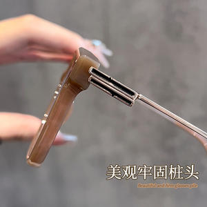 Montures de lunettes rectangulaires Danyang 8044 extra larges en TR90, anti-lumière bleue, pour femmes, sensation haut de gamme - Product Image 5