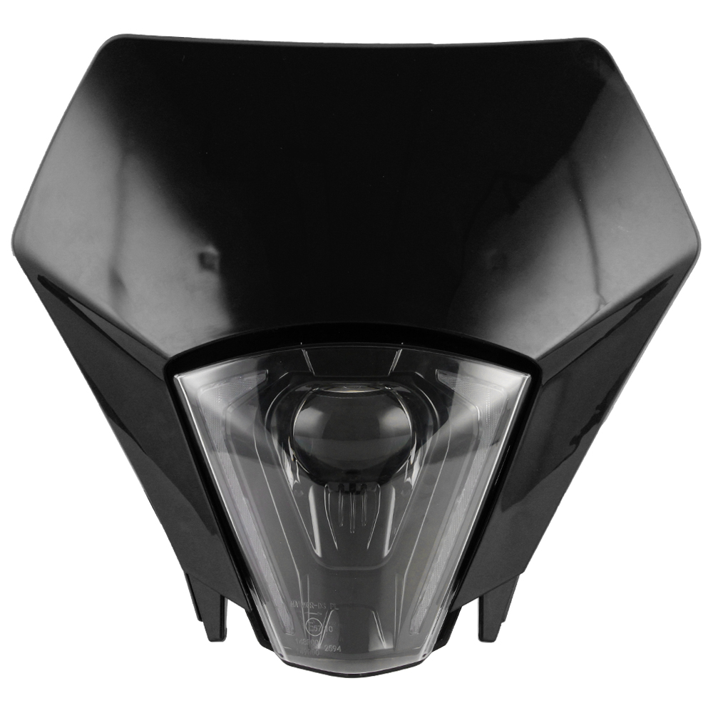 Luz blanca, cubierta negra.