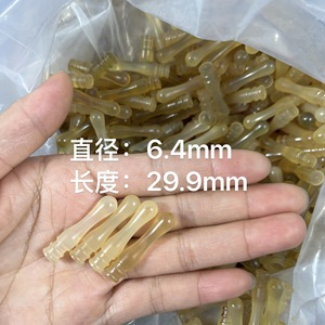 Peine de masaje de cuerno de carnero Meishuge de 10 cm o menos con dientes en forma de loto para la población en general - Product Image 3