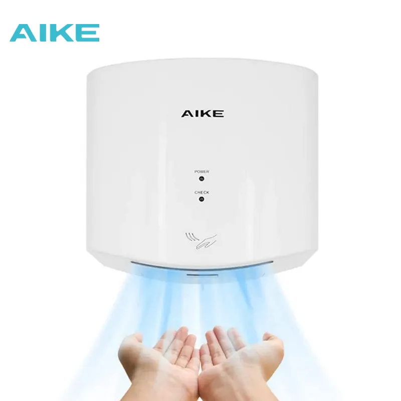 호텔 드라이 핸즈 자동 고속 상업용 핸드 드라이어 ABS AK2630S AC110V/220V 용 AIKE 에어 핸드 드라이어