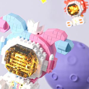 Vente chaude : Jouets astronaute fusée et douze signes du zodiaque avec lumière LED, blocs de construction micro-briques - Product Image 5