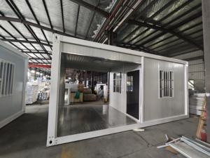 Vente d'usine <span class=keywords><strong>Maison</strong></span> en conteneur préfabriquée moderne Petite <span class=keywords><strong>maison</strong></span> en acier pour vivre ou bureau <span class=keywords><strong>à</strong></span> domicile Design pliable élégant - Product Image 4