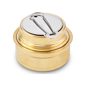 Iwayman Mini réchaud à alcool pour la randonnée, brûleur à alcool en laiton léger avec support en aluminium pour le camping et la randonnée - Product Image 3