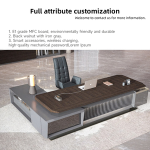 Chất lượng cao hiện đại bằng gỗ L hình dạng góc quản lý CEO Ông Chủ thương mại đồ nội thất văn phòng điều hành bảng - Product Image 3