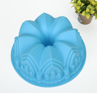 Moule en silicone pour gâteau en forme de château de qualité alimentaire outil de cuisson de gâteau de décoration réutilisable