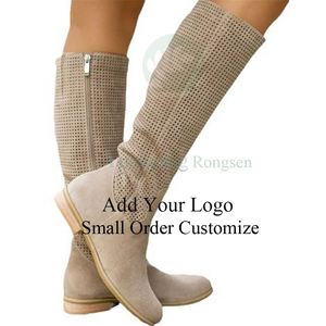 Bottes à talons hauts noires en <span class=keywords><strong>daim</strong></span>, à bout pointu, fines, au-dessus du genou, pour femme de bureau, style exotique, vente en gros - Product Image 1