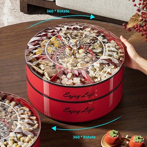 Wholesale Stackable Snackle Box <b>Container</b> Divided <b>Snack</b> Serving Tray with Lid for Home Kitchen Party Travel Picnic - Product Image 4