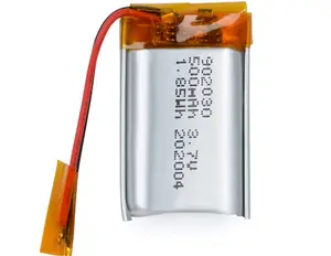 Highdrive lipo 902030 3.7V 500mah lithium battery polymer rechargeable 902030 battery for sensors