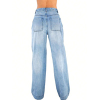 Jeans en denim vintage de style européen et américain pour le B2B transfrontalier, Nouveautés 2025, Tendance Printemps, Coupe large décontractée, Lavage à l'eau