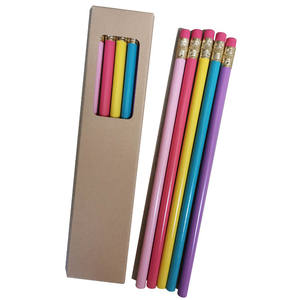 Fabricant de crayons HB en bois noir, ensemble personnalisé, Logo du corps, emballage de plomb en vrac, emballage scolaire, couleur de Promotion de bureau - Product Image 3