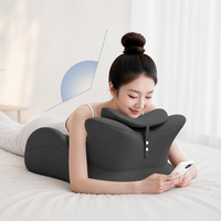 Coussin de repose-jambes ergonomique en mousse à mémoire de forme Grey Arc Contour pour lecture allongée et soutien au lit