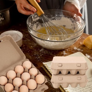 3x4 Phong Cách Tái Sử Dụng Rỗng Tự Nhiên Giấy Bột Giấy Trứng Thùng Carton Trứng Chủ Container Bao Bì Hộp Cho Tươi Trứng Gà - Product Image 3