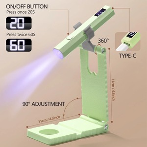 Secador de Uñas Portátil, Lámpara UV/LED para Curado de Esmalte de Gel, Herramienta para Arte de Uñas, Secado Rápido por USB - Product Image 4