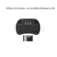 Mini Teclado y Ratón Inalámbricos Mini I8+ Teclado y Ratón 2.4G Ratón con Panel Táctil Grande Teclas para Raspberry Pi Teclado Pequeño